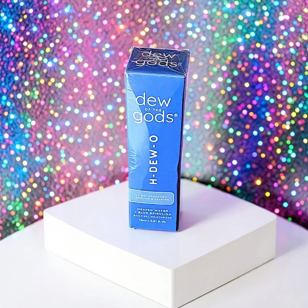 DEW OF THE GODS H-DEW-O Blue Spirulina Daily Gel Moisturizer 0.51 OZ NIB
